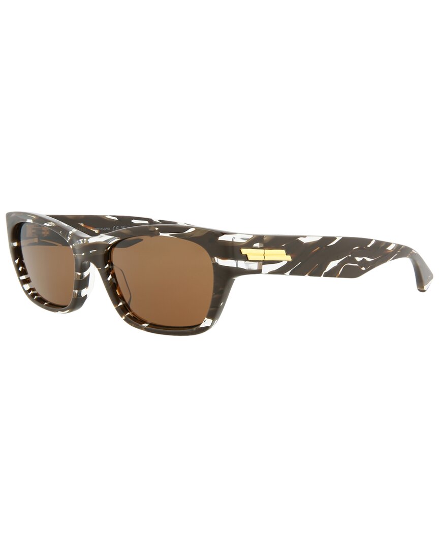 Bottega Veneta | Mens | BV1143S 55mm Sunglasses | Brown | Brown Lens