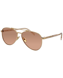 Prada | Womens | PRA58S 61mm Sunglasses | Gold | Orange Lens
