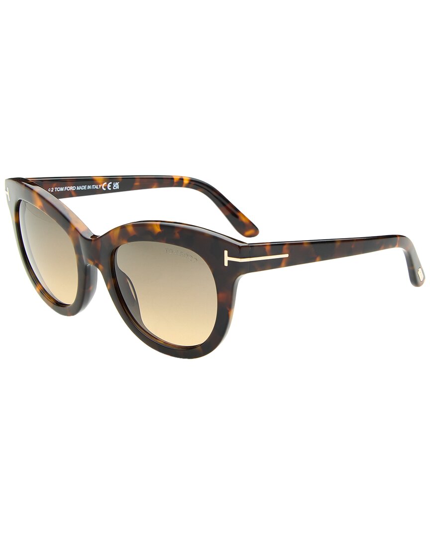 Tom Ford | Mens | Mert 53mm Sunglasses | Dark Havana | Brown Gradient Lens