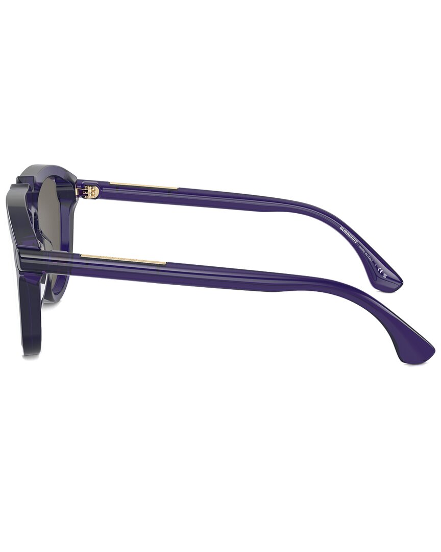 Burberry | Unisex | 0BE4417U Sunglasses | Violet | Light Grey Mirrored Lens