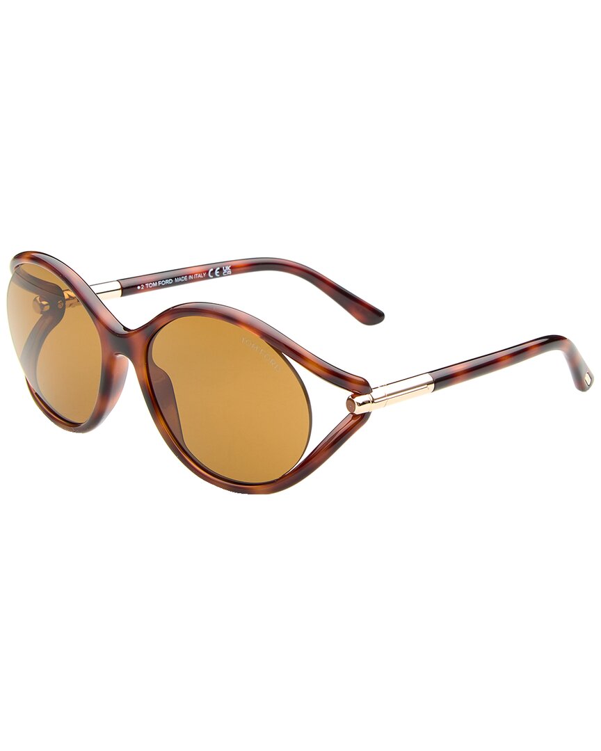 Tom Ford | Womens | 1090 59mm Sunglasses | Blonde Havana | Brown Lens