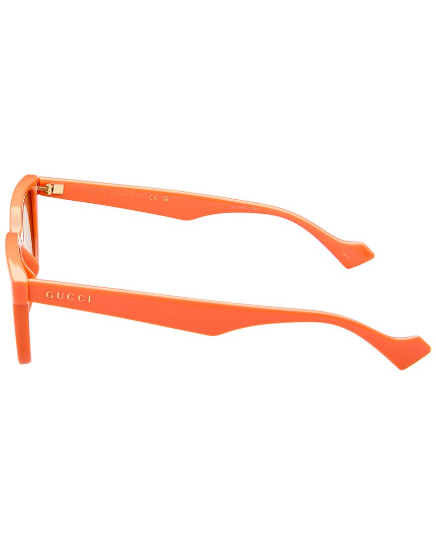 Gucci | Mens | 55mm Sunglasses | Orange | Brown Tinted Lens