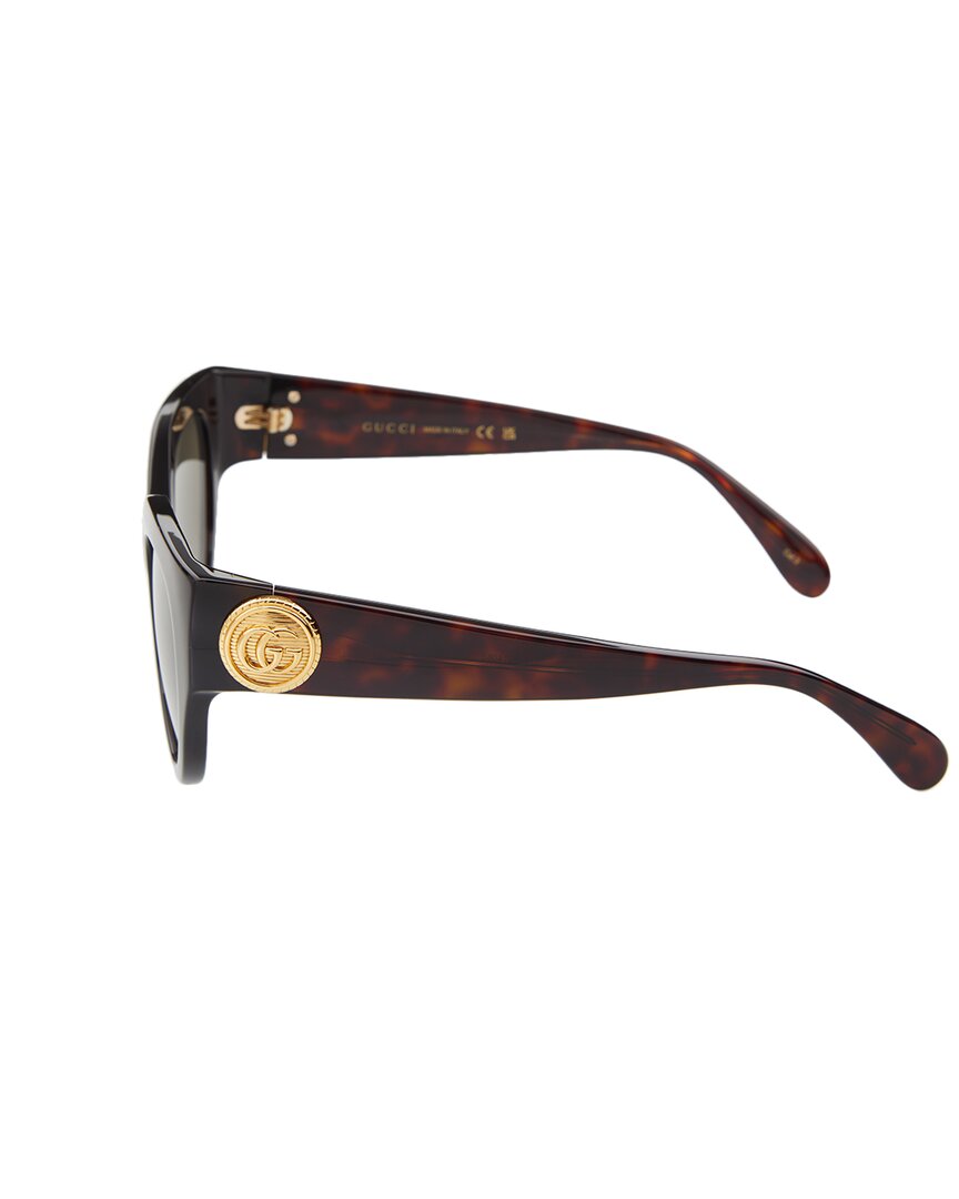 Gucci | Womens | GG1408S 52mm Sunglasses | Tortoiseshell | Brown Lens