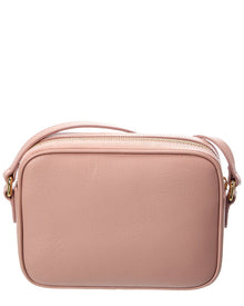 Burberry | Womens | Small Check Canvas & Leather Camera Bag | Pink