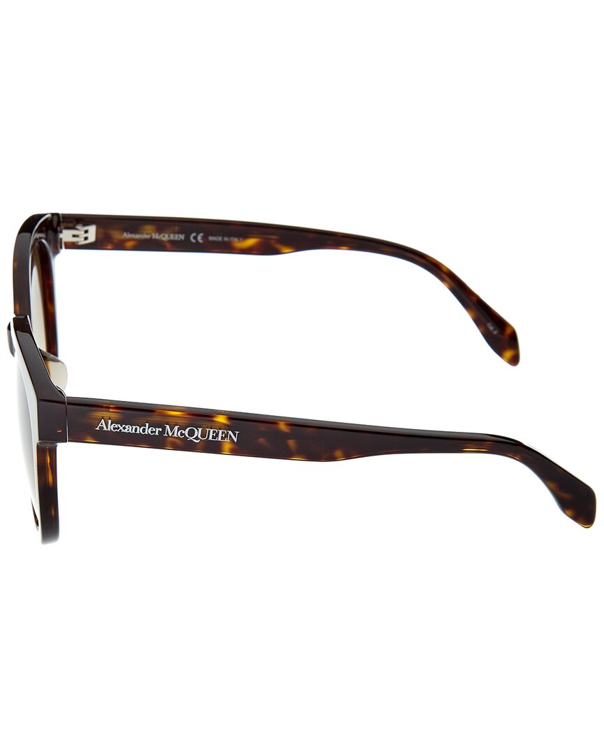 Alexander McQueen | Unisex | AM0304SK 54mm Sunglasses | Brown | Brown Lens