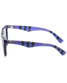 Burberry | Womens | 53mm Sunglasses | Check Violet | Dark Grey Lens
