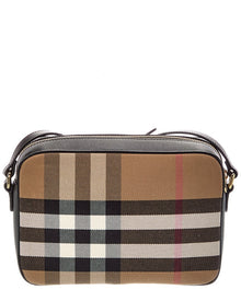 Burberry | Womens | Canvas & Leather Camera Bag | Black