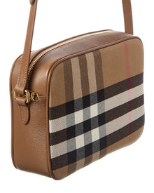 Burberry | Womens | Canvas & Leather Camera Bag | Brown