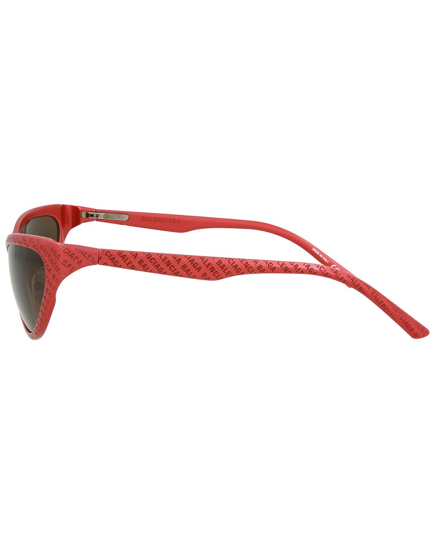 Balenciaga | Womens | BB0068S 58mm Sunglasses | Red/Brown | Brown Lens