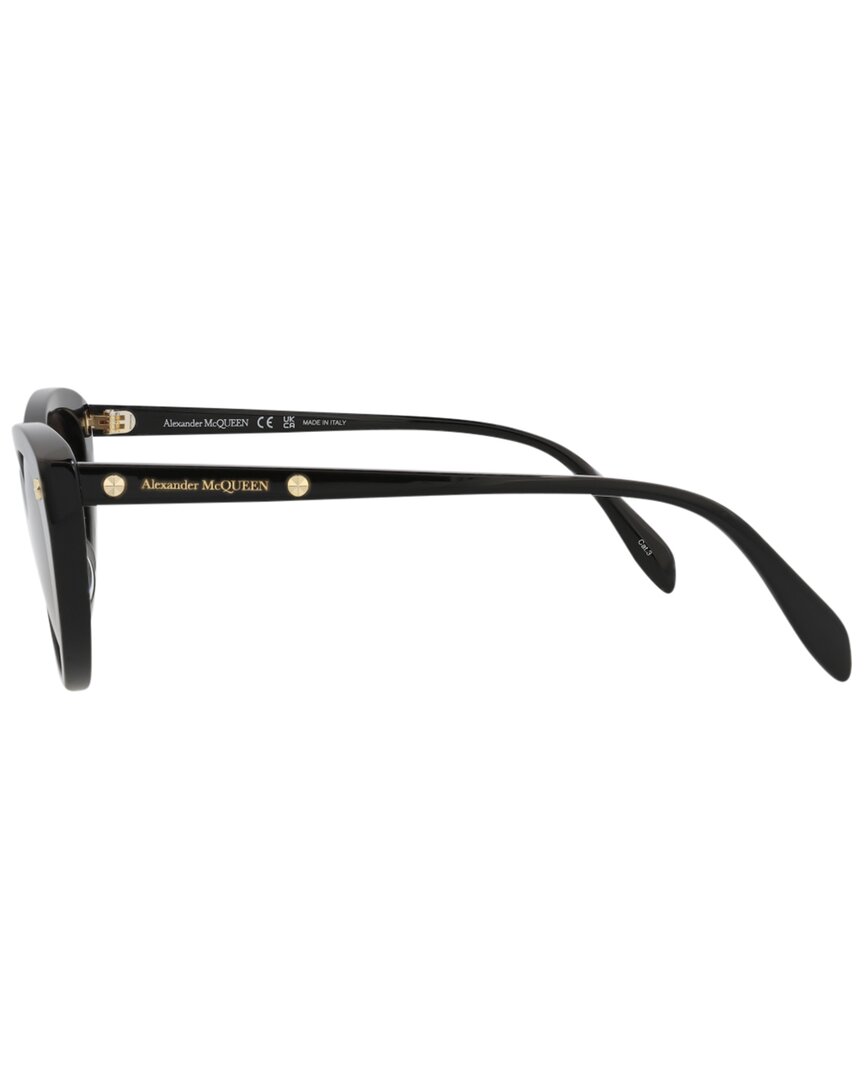 Alexander McQueen | Womens | AM0189S 55mm Sunglasses | Black | Grey Lens
