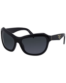 Prada | Womens | PRA27S 62mm Sunglasses | Black | Dark Grey Lens