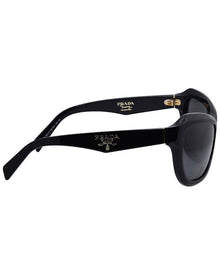 Prada | Womens | PRA27S 62mm Sunglasses | Black | Dark Grey Lens