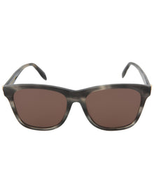 Alexander McQueen | Unisex | AM0158S 54mm Sunglasses | Grey | Brown Lens