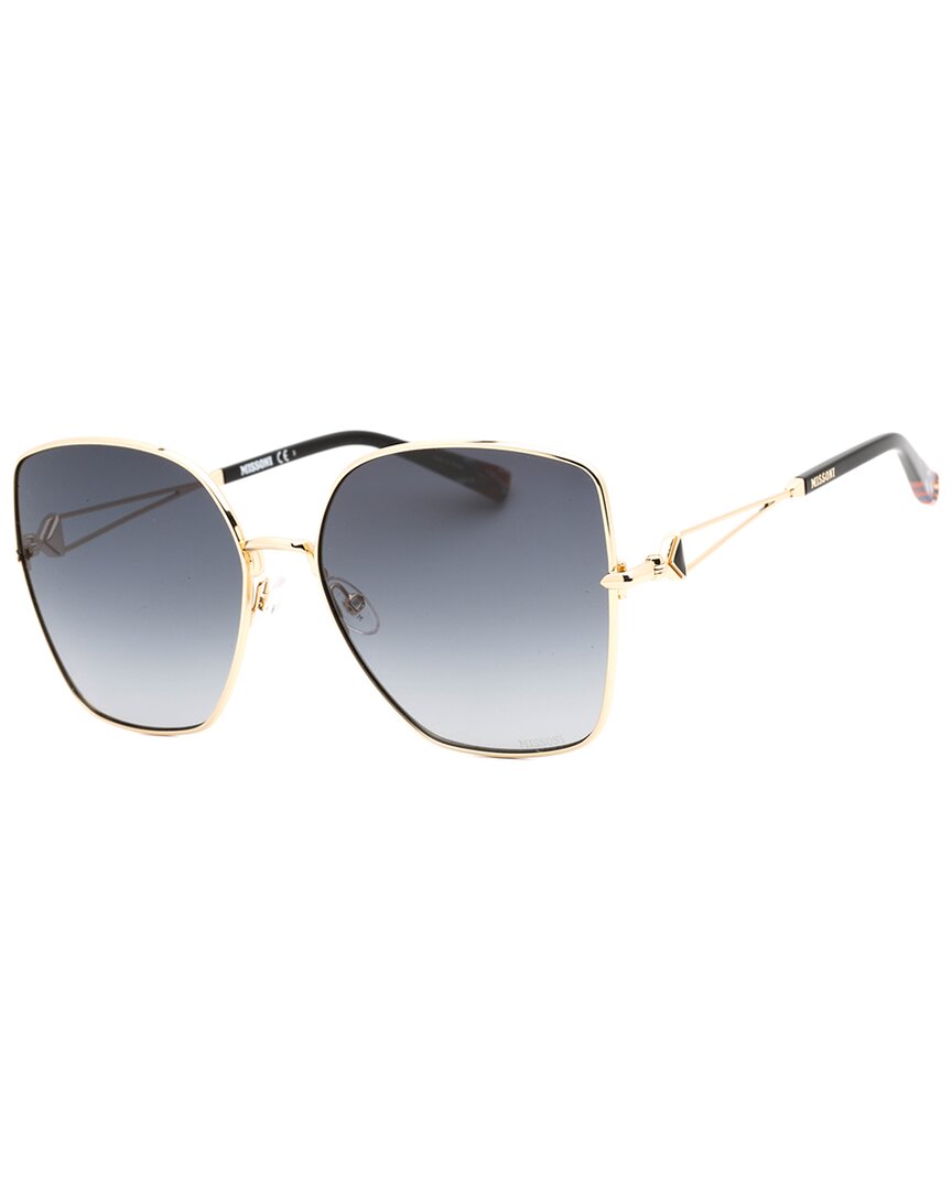 Missoni | Womens | Fashion 59mm Sunglasses | Gold | Grey Lens