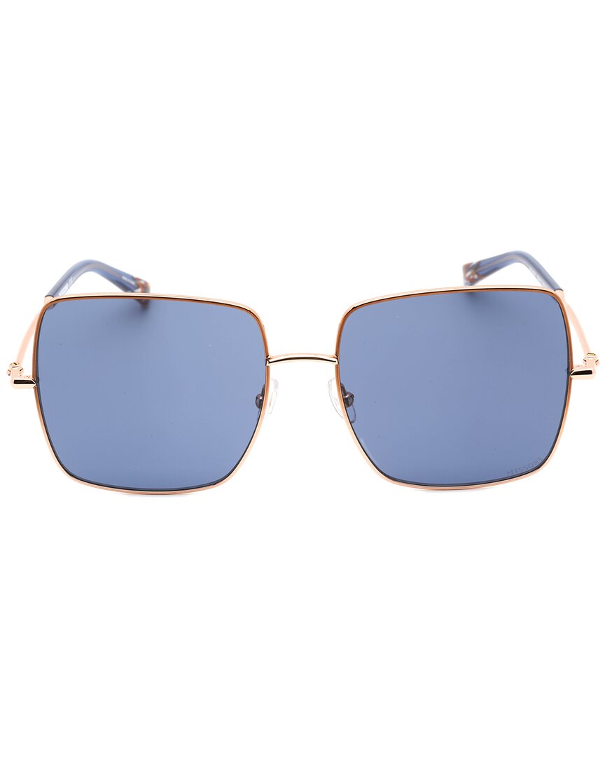 Missoni | Womens | MIS 0096/S 58mm Sunglasses | Brick Gold | Blue Lens