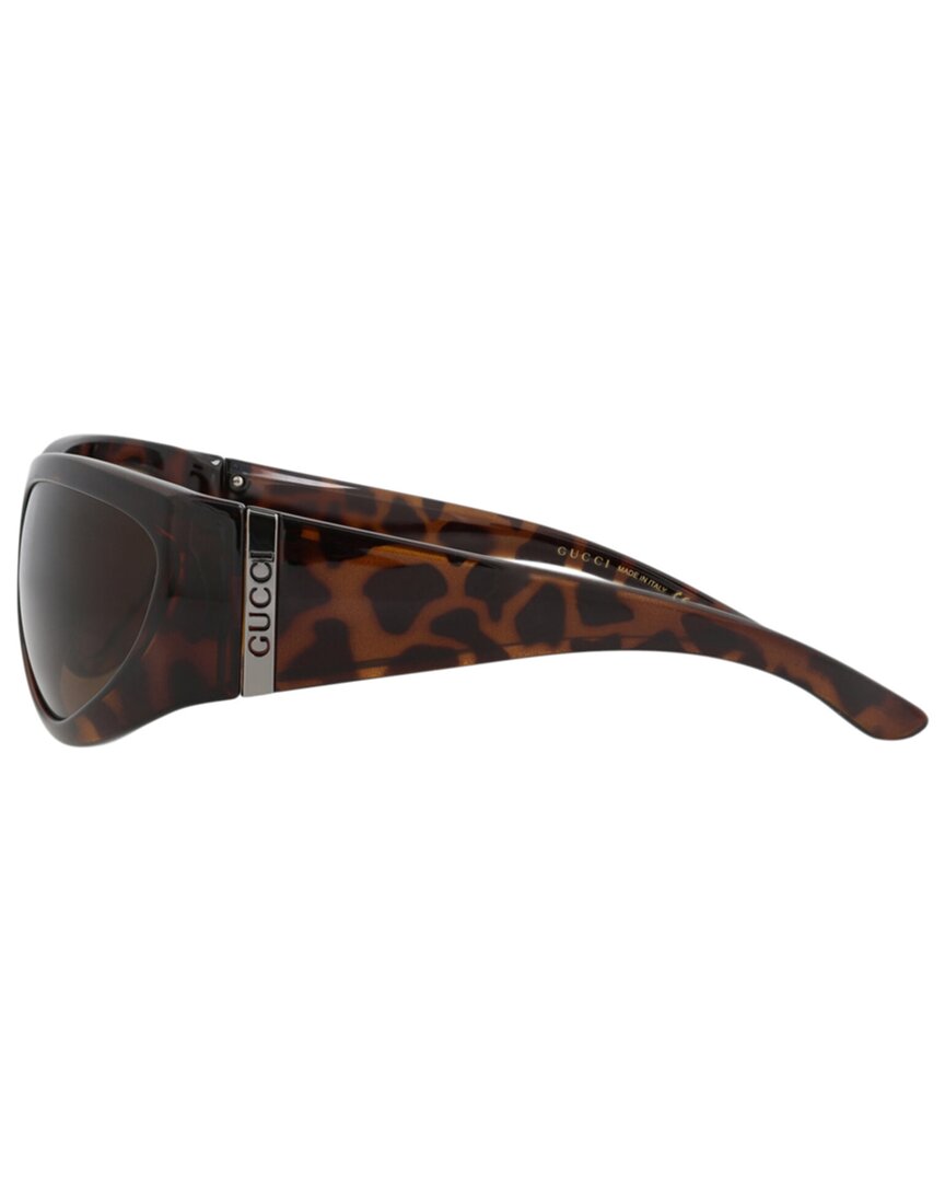 Gucci | Mens | GG1575S 63mm Sunglasses | Shiny Dark Havana | Brown Tinted Lens
