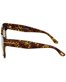 Tom Ford | Womens | 52mm Polarized Sunglasses | Dark Havana | Smoke Gradient Polarized Lens