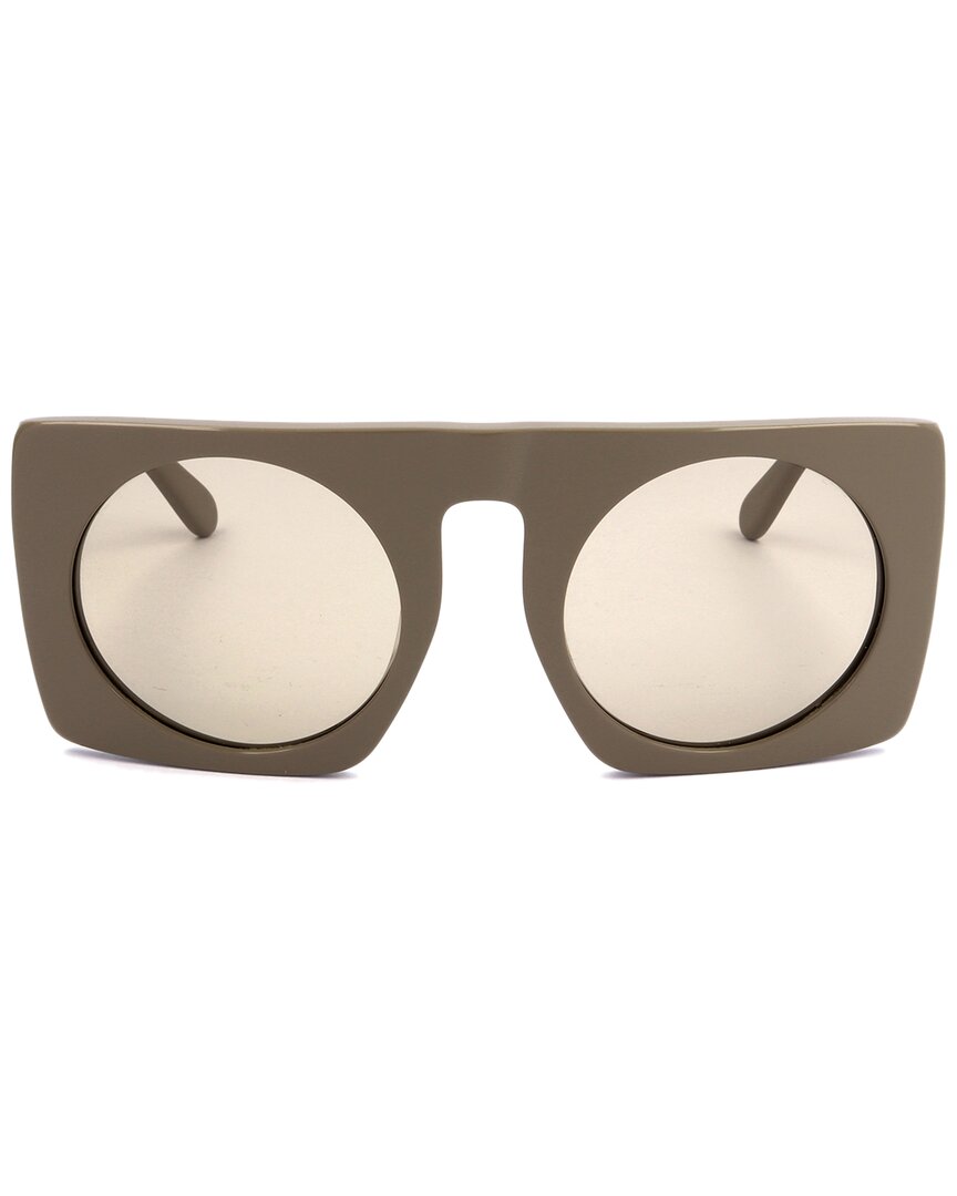 Stella McCartney | Womens | 53mm Sunglasses | Taupe | Beige Flash Lens