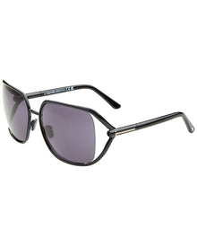 Tom Ford | Womens | Marta 60mm Sunglasses | Shiny Black | Smoke Lens