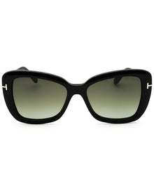 Tom Ford | Womens | FT1008 55mm Sunglasses | Black | Grey Gradient Lens