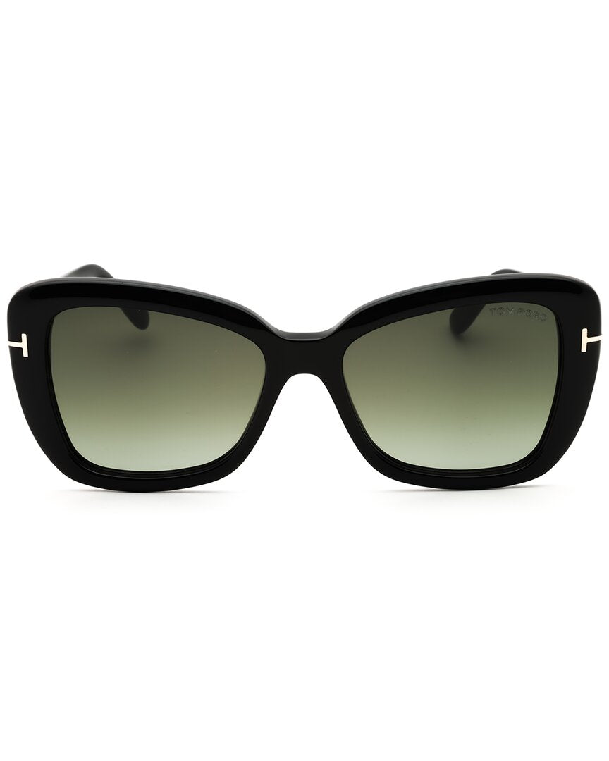 Tom Ford | Womens | FT1008 55mm Sunglasses | Black | Grey Gradient Lens
