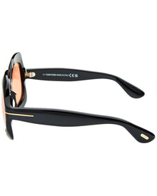 Tom Ford | Womens | Ren 60mm Sunglasses | Black | Brown Lens