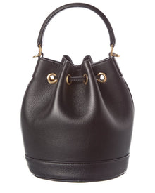 CELINE | Womens | Teen Clara Leather Bucket Bag | Black