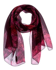 Jimmy Choo | Womens | Logo Silk Scarf | Purple