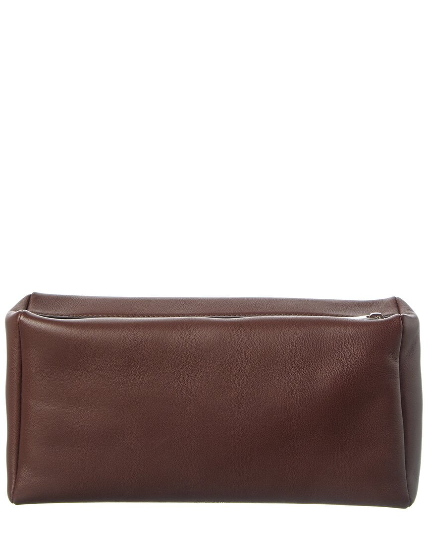 The Row | Womens | Leather Clutch - Small | Brown