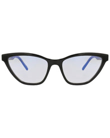 Saint Laurent | Womens | 56mm Sunglasses | Shiny Black | Neutral Grey Lens
