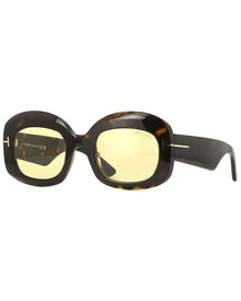 Tom Ford | Womens | FT1219 53mm Sunglasses | Dark Havana | Brown Lens