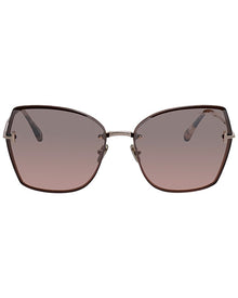 Tom Ford | Unisex | 6228U 62mm Sunglasses | Rose Gold | Bordeaux Mirrored Lens