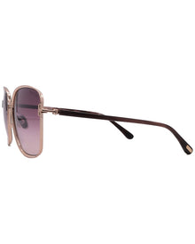 Tom Ford | Womens | FT1029/S 57mm Sunglasses - II | Rose Gold | Pink Gradient Lens