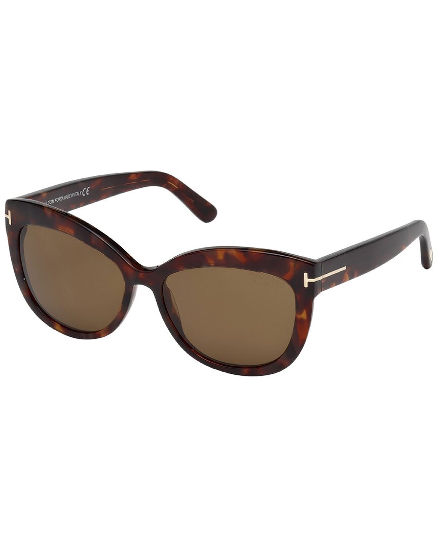 Tom Ford | Unisex | Alistair 56mm Sunglasses | Havana | Brown Lens