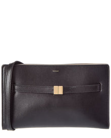 TOTEME | Womens | Logo Leather Crossbody | Black