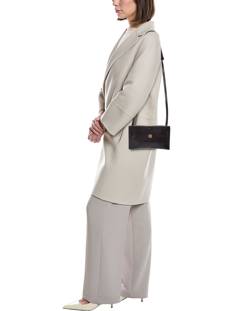 TOTEME | Womens | Logo Leather Crossbody | Black