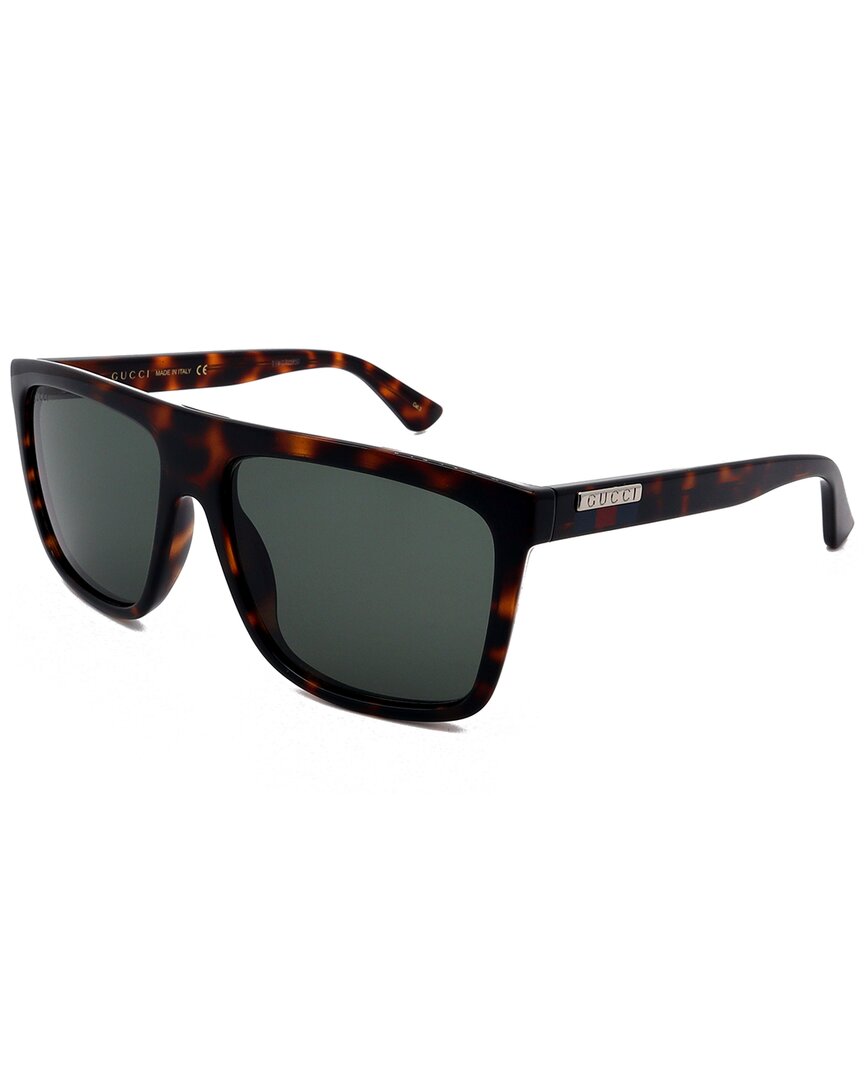 Gucci | Mens | GG0748S 59mm Sunglasses | Havana/Tortoiseshell | Brown Lens