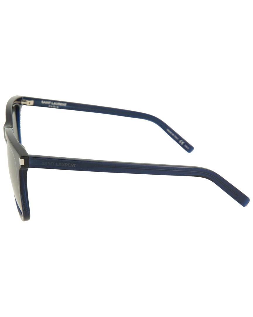 Saint Laurent | Womens | SL116K 58mm Sunglasses | Blue | Silver Lens