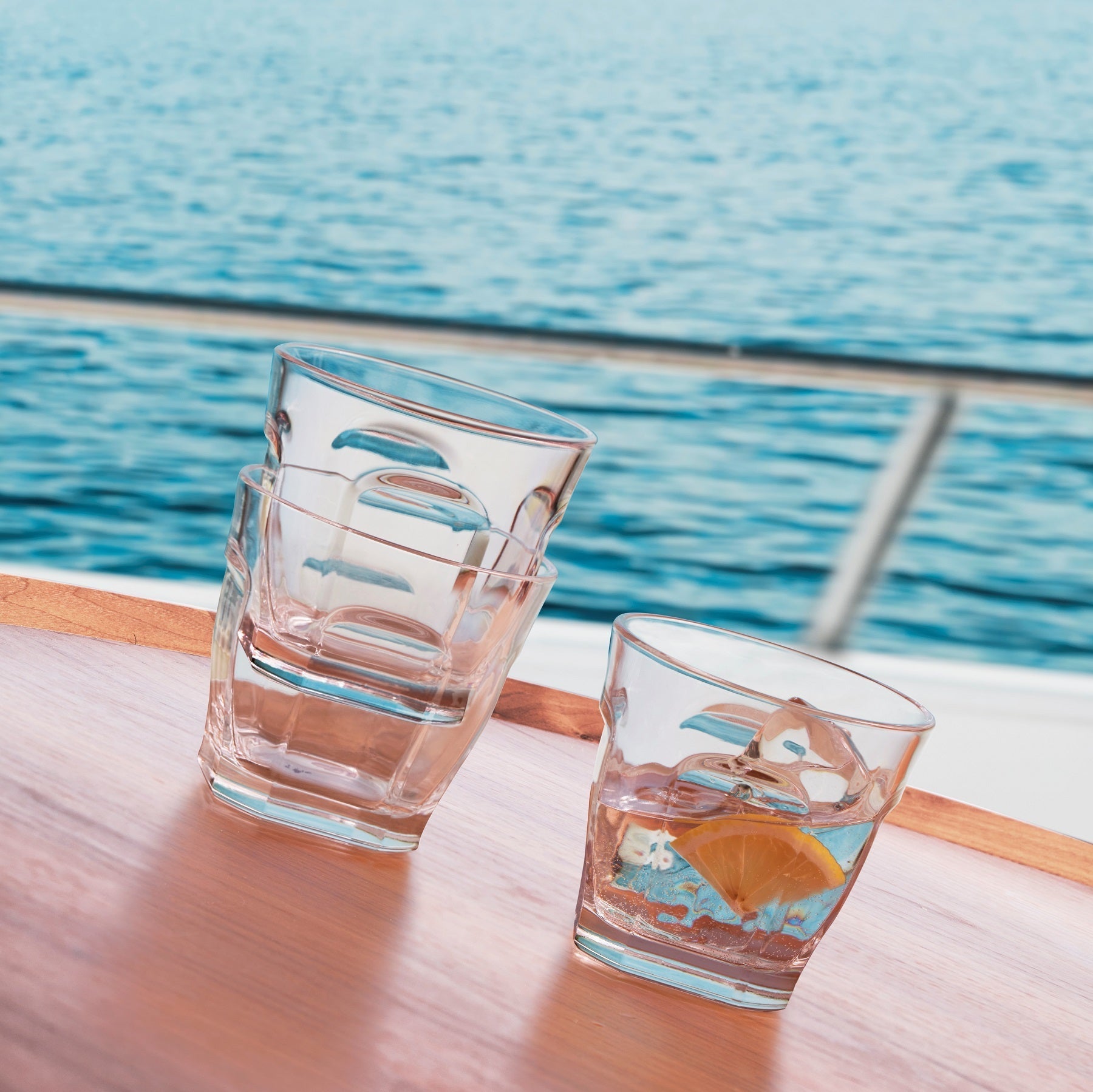Ahoy Non-Slip Multipurpose Glass | Clear Crystal | Set of 4