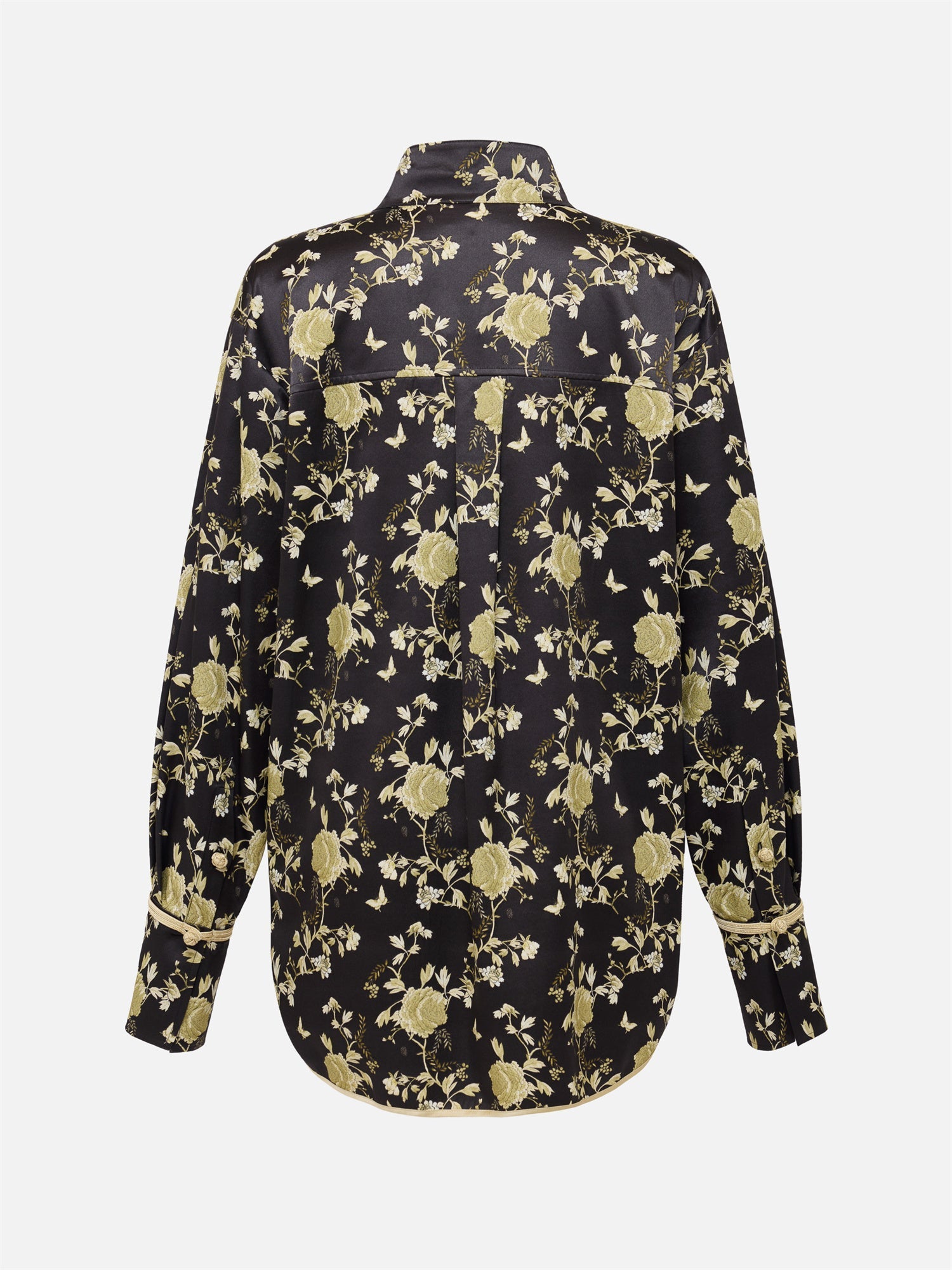 Chinese Style Jacquard Shirt | Black