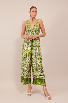 Cassandra Jumpsuit | Damask Green