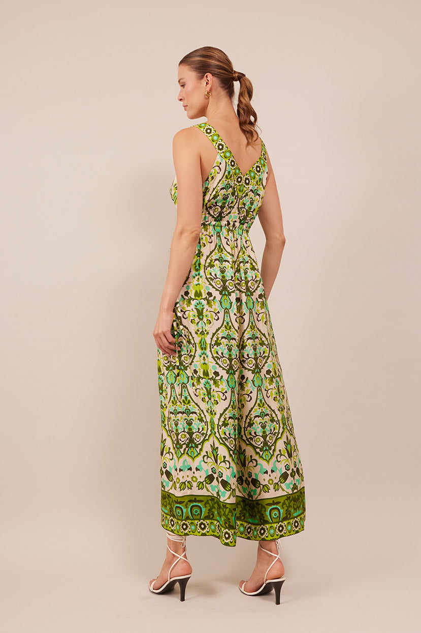 Cassandra Jumpsuit | Damask Green