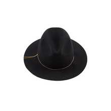 Sandy Wool Felt Fedora | Black