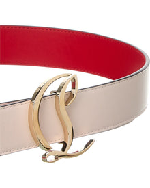 Christian Louboutin | Womens | CL Logo Leather Belt | Pink