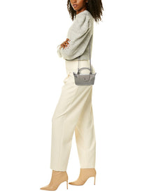 Longchamp | Unisex | Le Pliage Xtra XS Leather Pouch | Grey