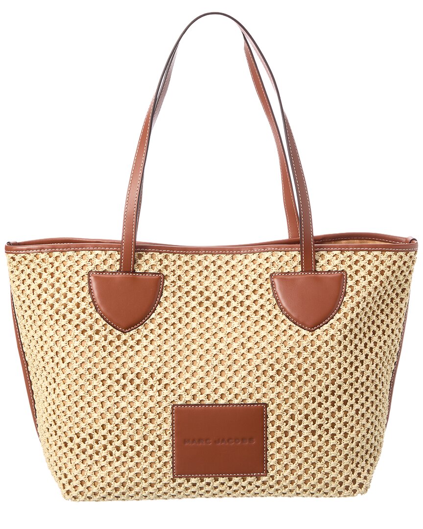 Marc Jacobs | Womens | Straw On Your Marc Canvas Tote | Beige