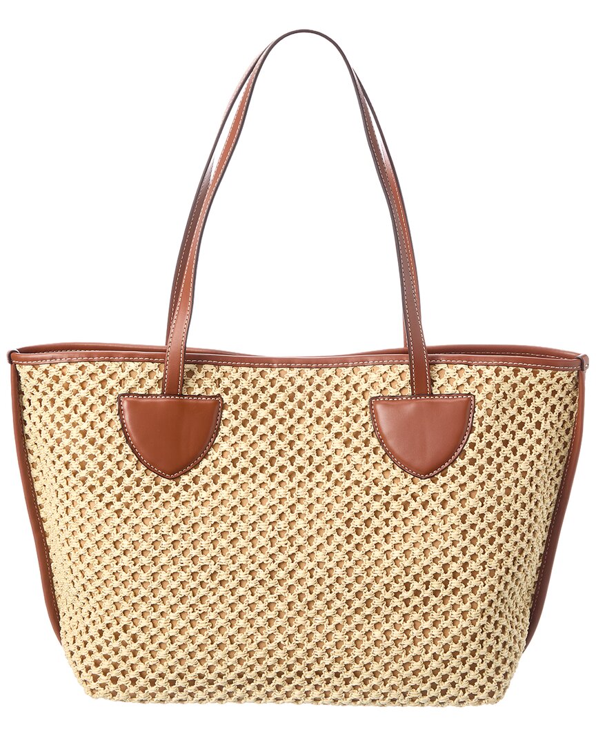 Marc Jacobs | Womens | Straw On Your Marc Canvas Tote | Beige
