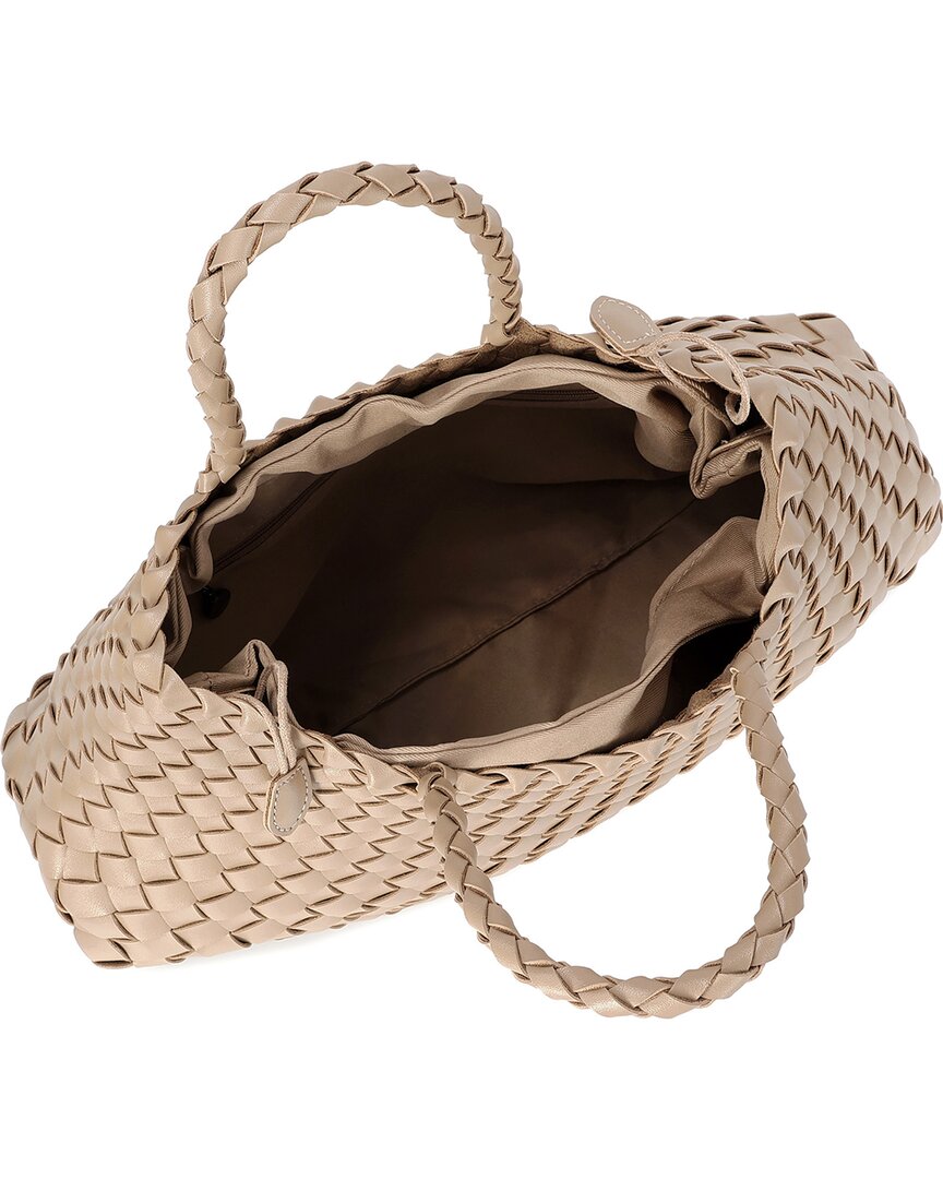 Tiffany & Fred Paris | Womens | Woven Leather Tote | Pink