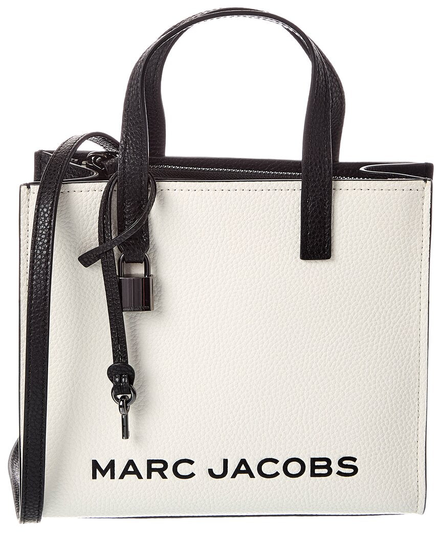 Marc Jacobs | Womens | Grind Mini Leather Tote | White/Black