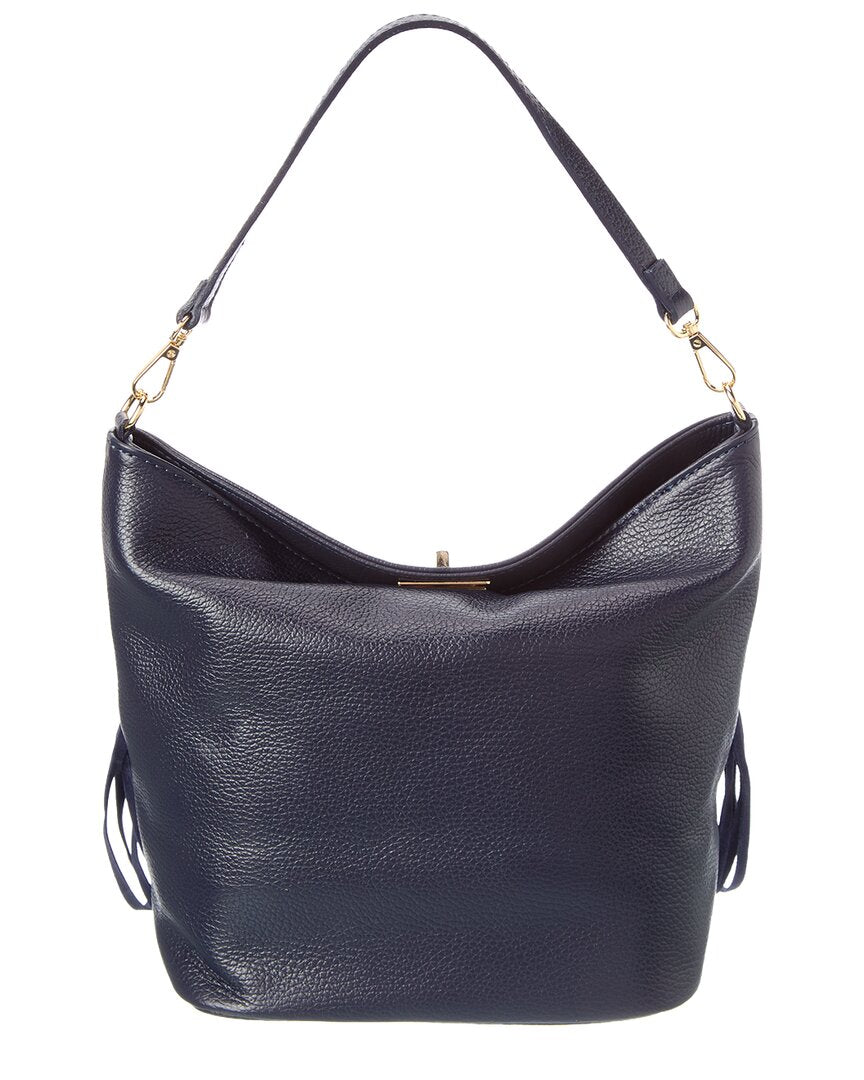 Isabella Rossetti | Womens | Arizona27 Leather Fringe Tote | Navy